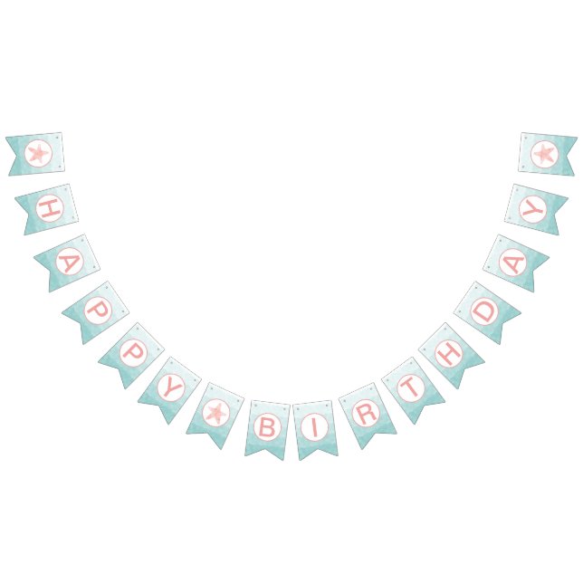 Bandeira do aniversário da sereia (Todos)