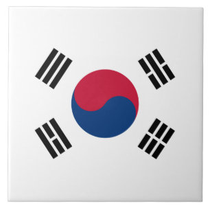 Bandeira do Azulejo cerâmico da Coreia do Sul