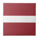 Bandeira do Azulejo cerâmico da Letónia<br><div class="desc">Bandeira do Azulejo cerâmico da Letónia</div>