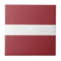 Bandeira do Azulejo cerâmico da Letónia