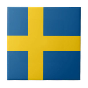 Bandeira do Azulejo cerâmico de Suecia