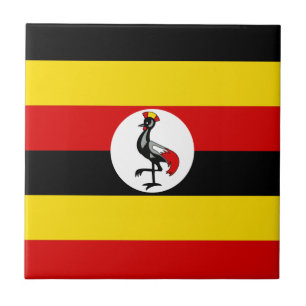 Bandeira do Azulejo cerâmico de Uganda