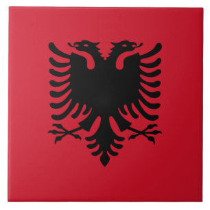 Bandeira do azulejo de Albânia