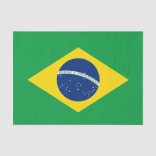 Bandeira do Brasil de Papel Tecido