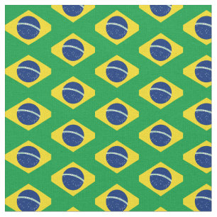 Bandeira do Brasil e Tecido de tendências/moda