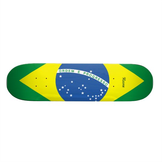Bandeira do Brasil Shape De Skate 19,7cm