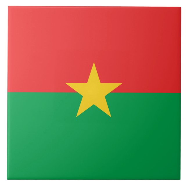 Bandeira do Burkina Faso (Frente)