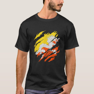Bandeira do Butão Camisa do Butão