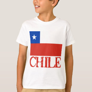Bandeira do Chile com o camiseta conhecido do