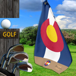 Bandeira do Colorado e Toalha de golfe