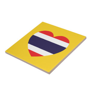 Bandeira do coração de Tailândia