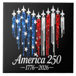 Bandeira do Coração dos 250 Anos da América