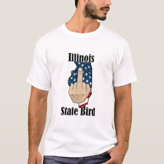 Bandeira do dedo médio da camisa do Estado de Illi