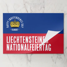 Bandeira do Dia Nacional do Liechtenstein