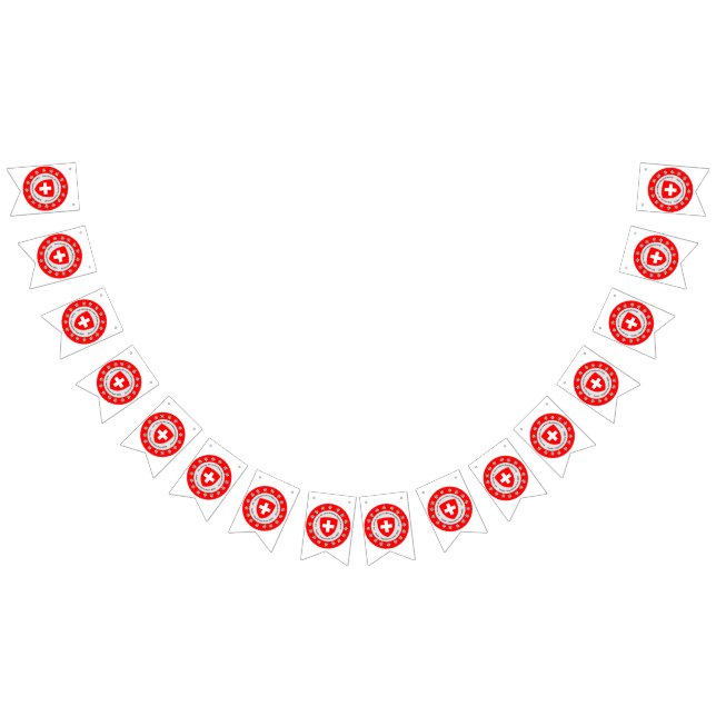 Bandeira do Dia Nacional Suíço Edelweiss (Todos)