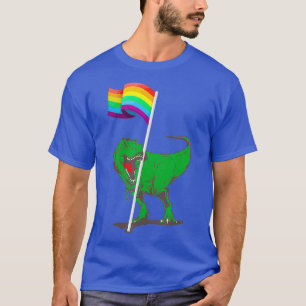 Bandeira do Dinossaur Lgbbt Camisa Engraçada Orgu