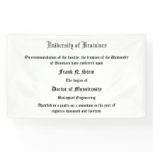 Bandeira do diploma do Dr. Frank N. Caneca de