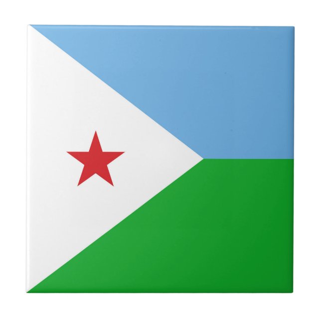 bandeira do Djibuti (Frente)