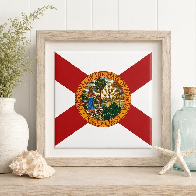 Bandeira do Estado da Flórida (Florida State Flag Tile)