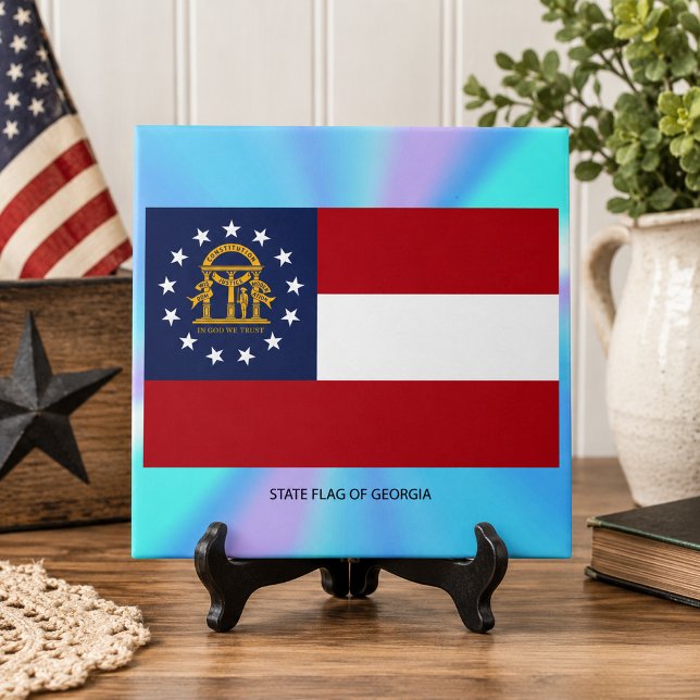 Bandeira do Estado da Geórgia (Georgia State Flag Tile)