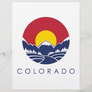 Bandeira do Estado da Montanha Colorado Rocky