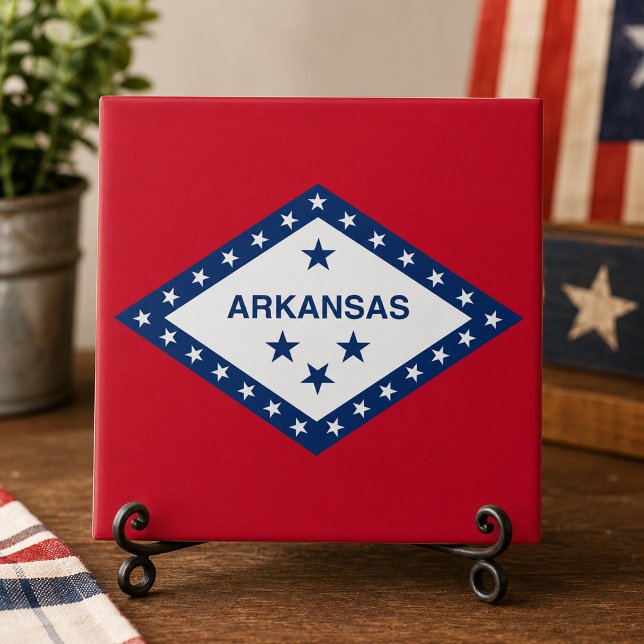 Bandeira do estado de Arkansas (Arkansas State Flag Tile)