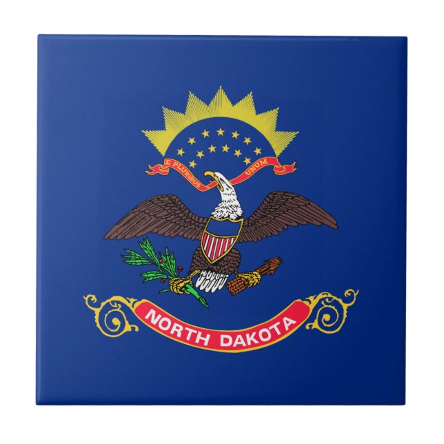 Bandeira do Estado de Dakota do Norte (Frente)