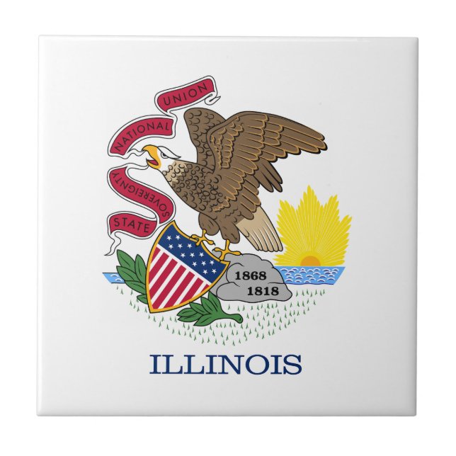 Bandeira do Estado de Illinois (Frente)