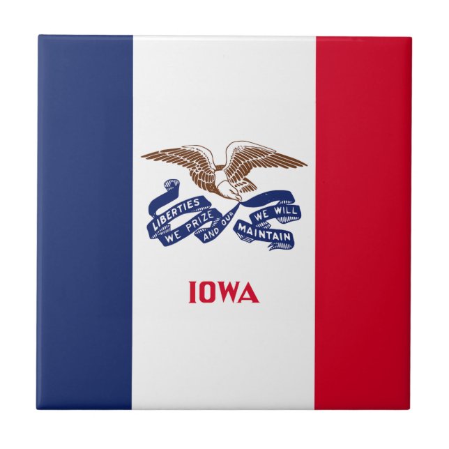Bandeira do Estado de Iowa (Frente)