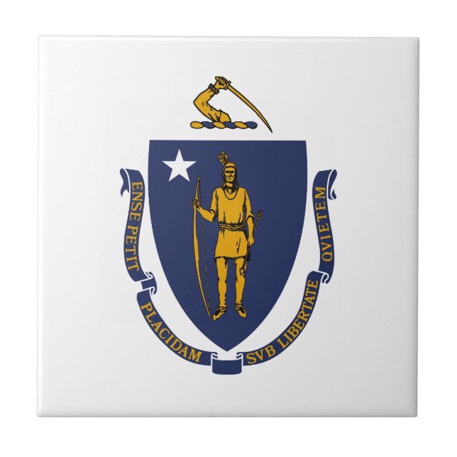 Bandeira do Estado de Massachusetts (Frente)