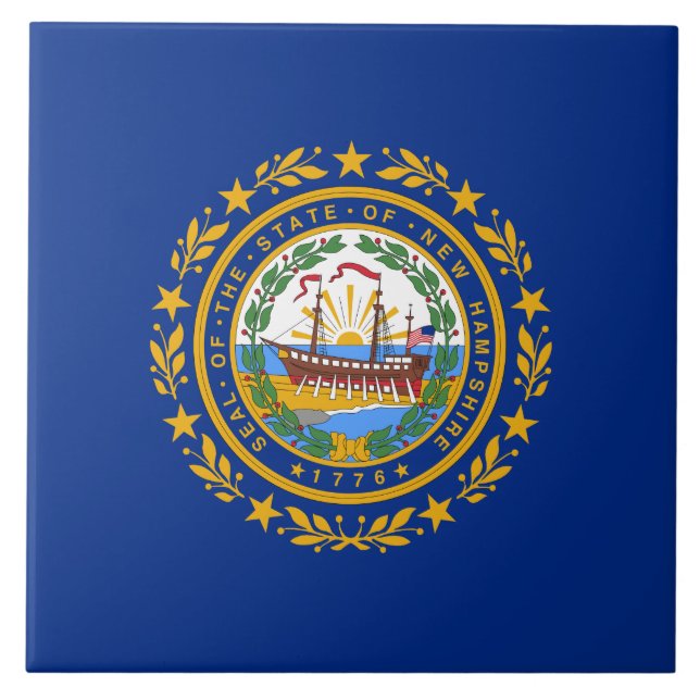 Bandeira do Estado de New Hampshire (Frente)