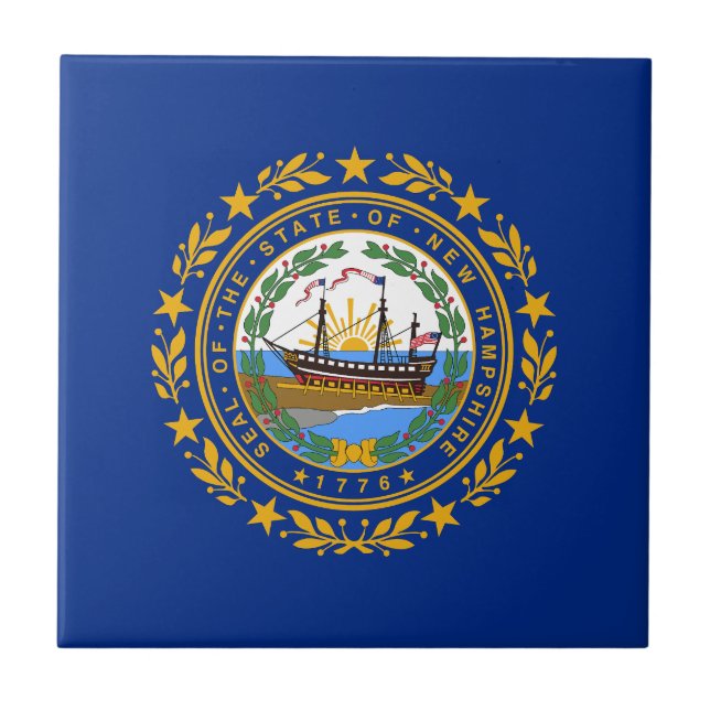 Bandeira do Estado de New Hampshire (Frente)