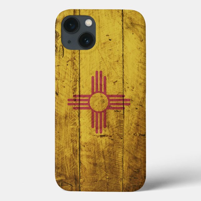 Bandeira do estado de New mexico na grão de (Verso)