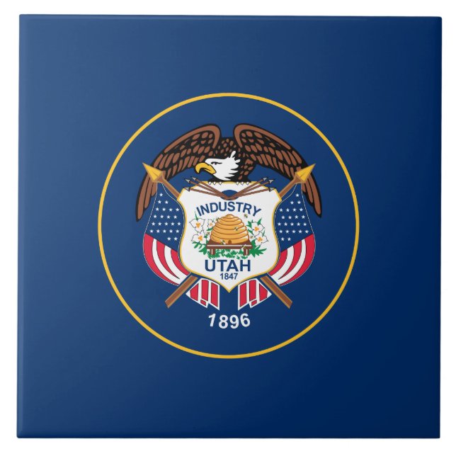 Bandeira do Estado de Utah (Frente)