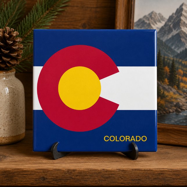 Bandeira do Estado do Colorado (Colorado State Flag Tile)