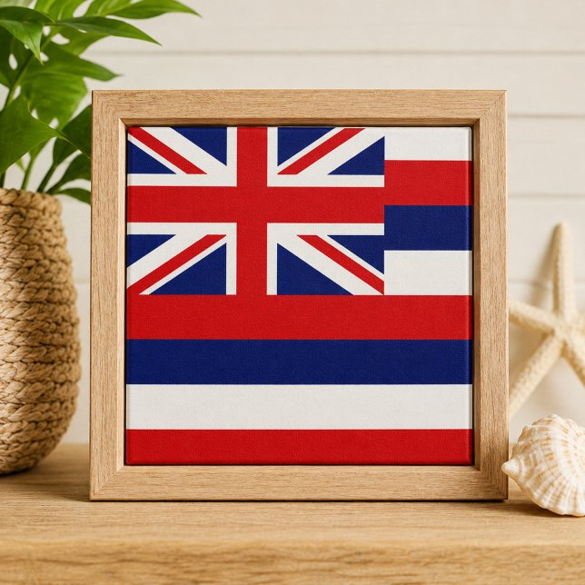 Bandeira do Estado do Havaí (Hawaii State Flag Ceramic Tile)