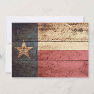 Bandeira do Estado do Texas em grão de madeira vel