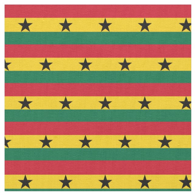 Bandeira do Gana e Tecido de tendências do Gana/mo (Detalhe)
