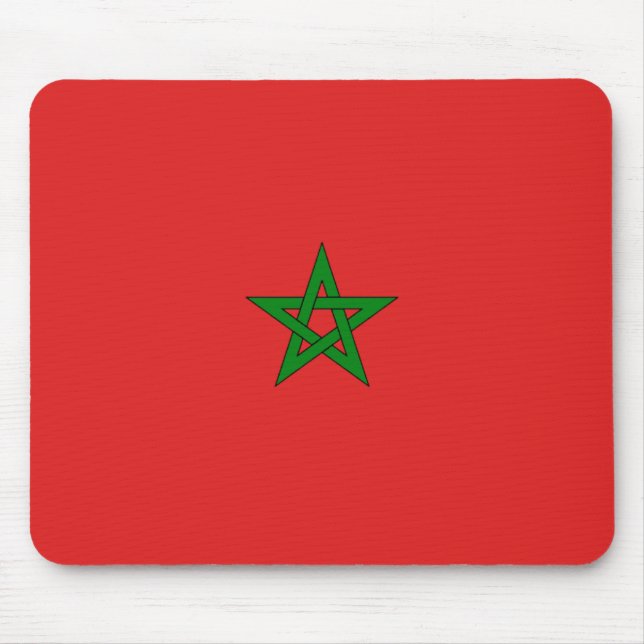 Bandeira do Marrocos Mousepad (Frente)
