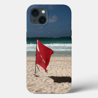 Bandeira do mergulho na praia