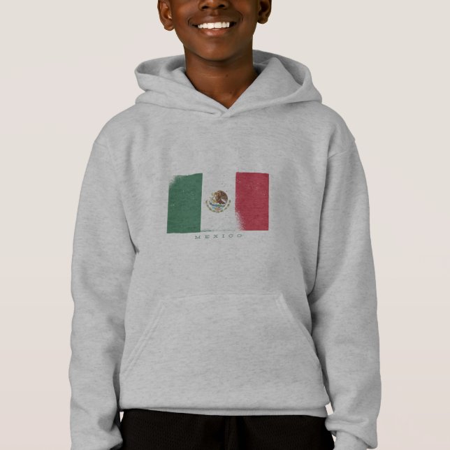 Bandeira do México Estilo Grunge (Frente)