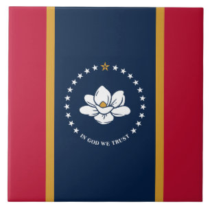 Bandeira do Mississippi em Azulejo