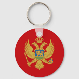 Bandeira do Montenegro Chaveiro