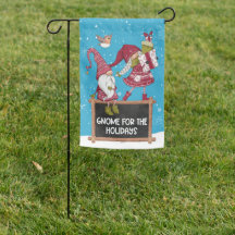 Bandeira do Natal Gnomos Holiday