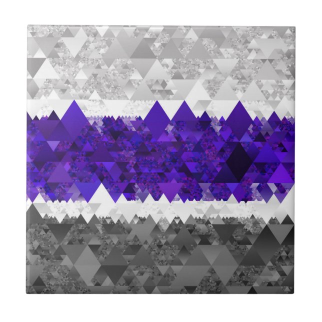 Bandeira do Orgulho Boho Geométrico Mod Retro Grey (Frente)