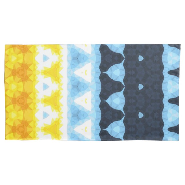 Bandeira do Orgulho Boho Groovy Geométrico Abstrat (Frente-Esquerda)