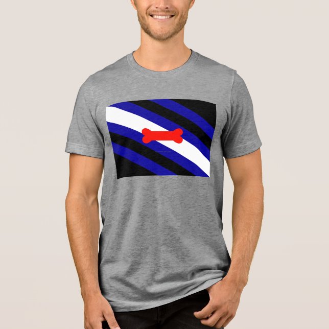 Bandeira do orgulho canino da SlipperyJoe expressa (Frente)