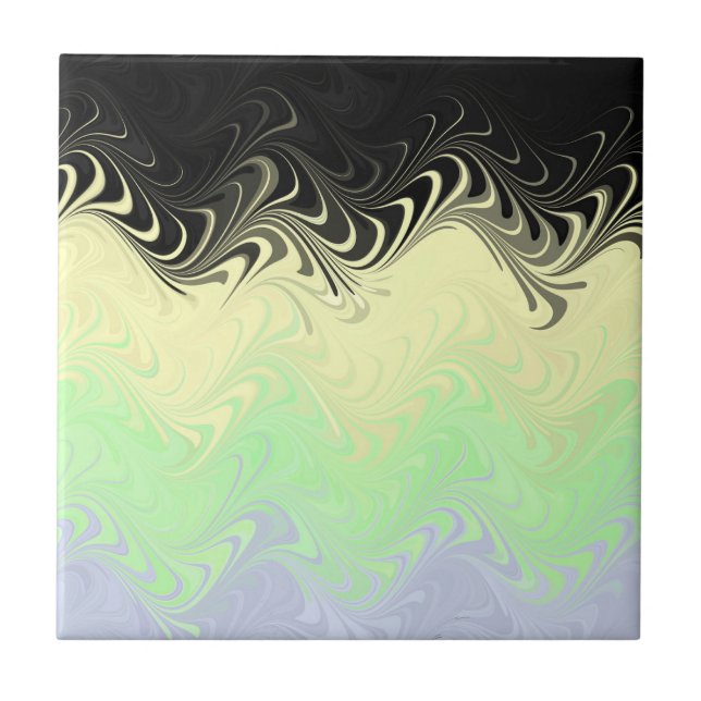 Bandeira do Orgulho Cassgender Abstrata Marmorizad (Frente)