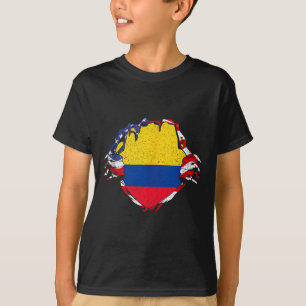 Bandeira do Orgulho da Colômbia Camisa de Expats N