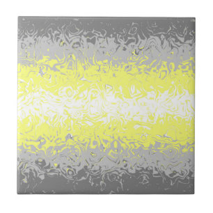 Bandeira do Orgulho Demigênero Abstrato Trippy Squ